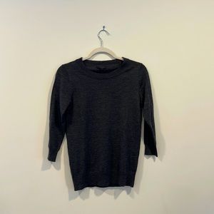 J Crew Merino Wool Tippi Sweater- 3/4 length sleeve